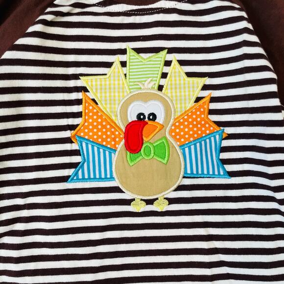 NWT Be Mine Size 6 Turkey Applique Shirt - Picture 2 of 4